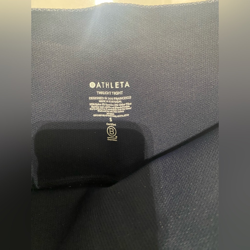 Athleta Navy twilight sparkle navy  Leggings size S - Picture 4 of 8